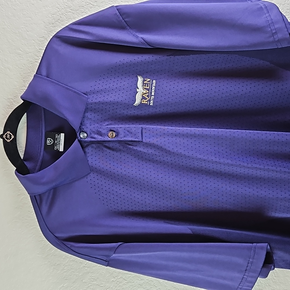 Nike | Men's Purple DRI-Fit Raven South Mountain Golf Polo XL